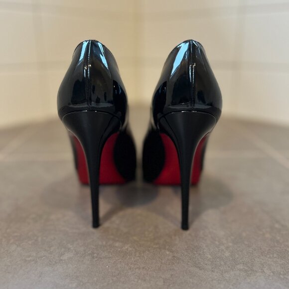 Christian Louboutin So Kate Patent Black Leather 120 mm Pumps - Picture 2 of 6